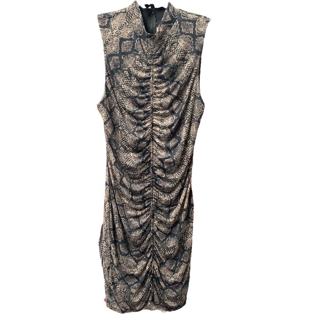 GBG‎ Los Angeles Snakeskin Ruched Mini Dress